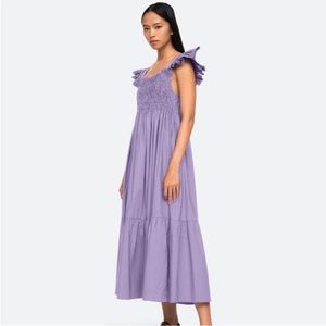 Sea New York Varsha Smocked Ruffle Dress